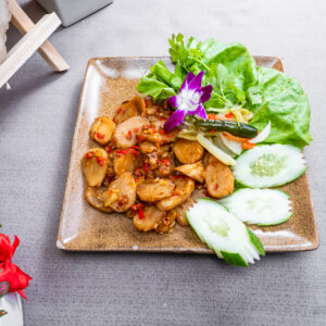 Mì căn sốt mắm tỏi ớt
